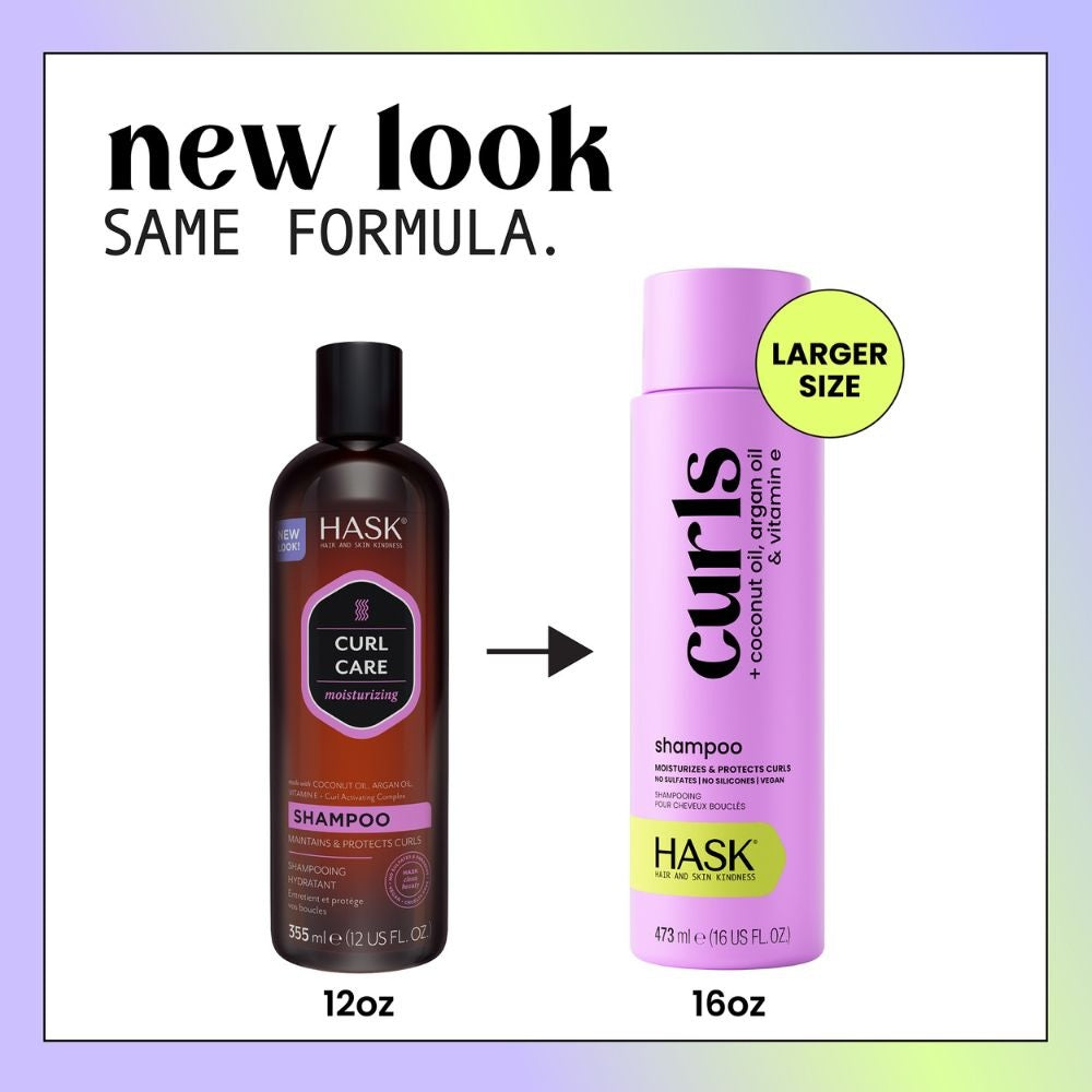 HASK Curls + Argan, Coconut & Vitamin E Oils Conditioner - 473ml