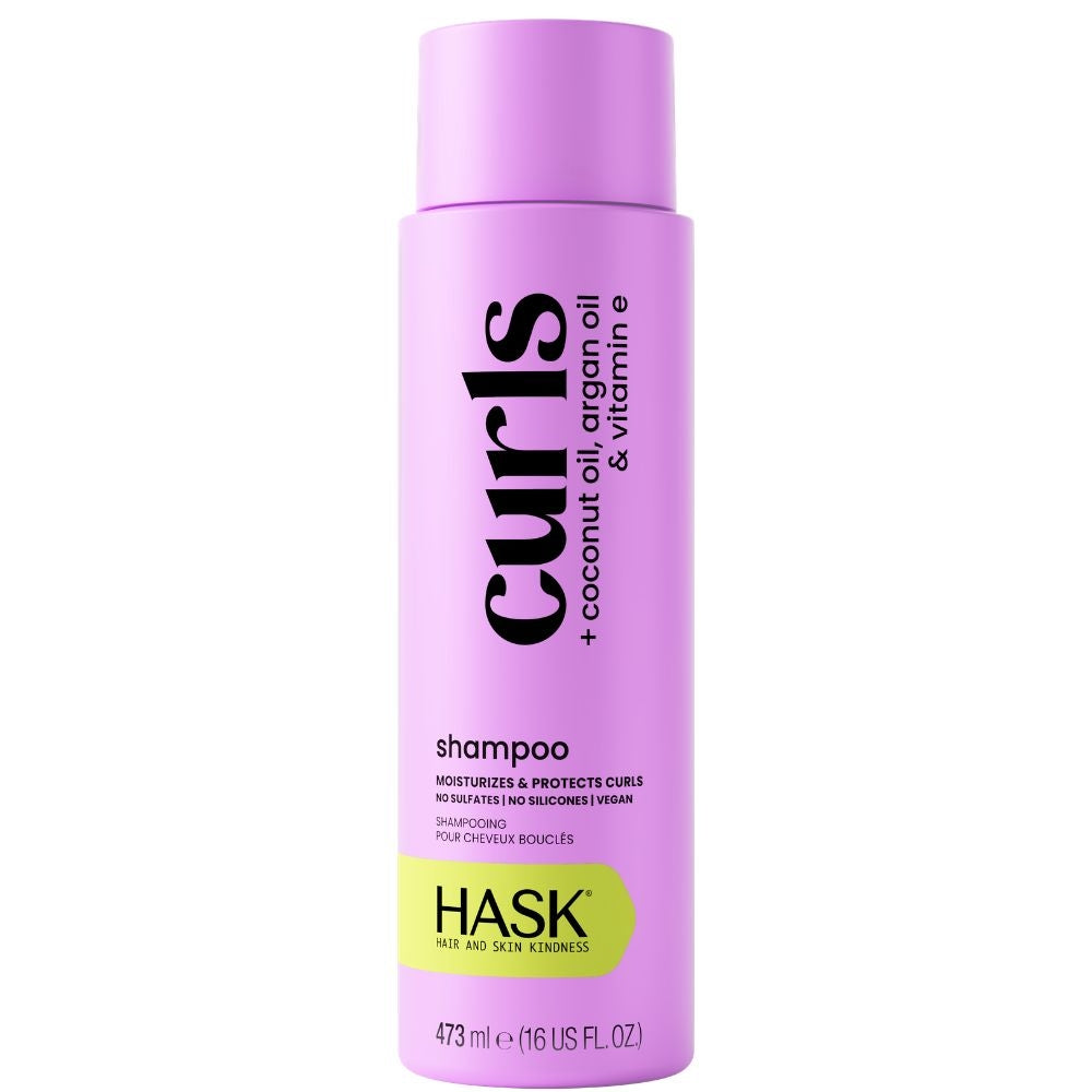 HASK Curls + Argan, Coconut & Vitamin E Oils Shampoo - 473ml
