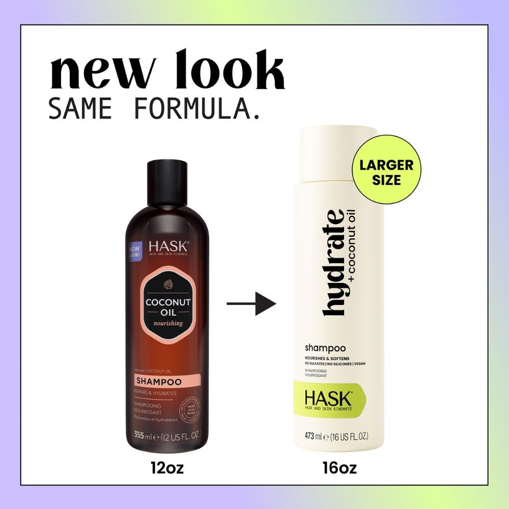 HASK Hydrate + Coconut Hair Oil Pump - 100ml