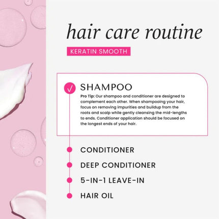 HASK Keratin Smoothing Shampoo - 355ml