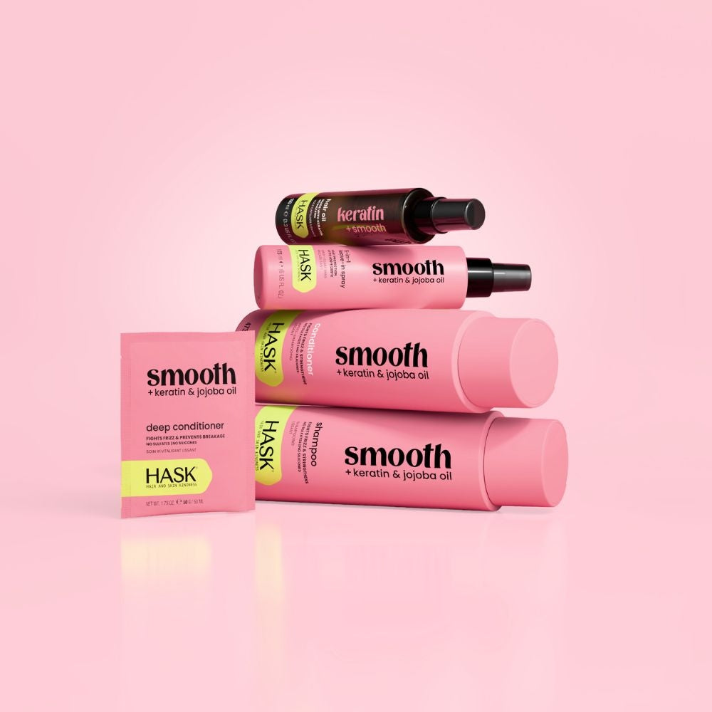 HASK Smooth + Keratin & Jojoba Oil 5-in-1 Leave-In Spray - 175ml