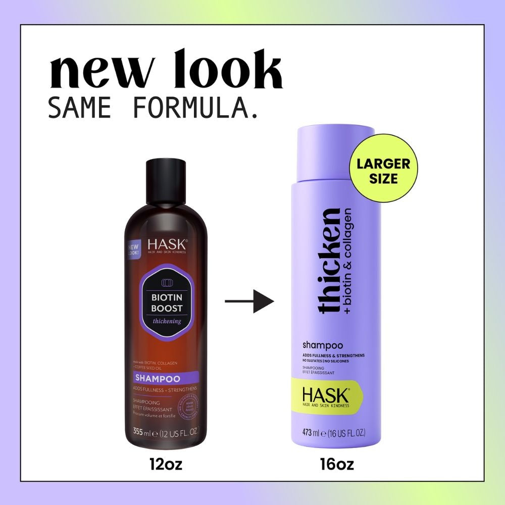 HASK Thicken + Biotin & Collagen Shampoo - 473ml