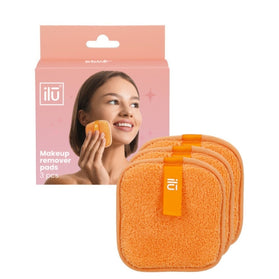 ilu Reusable Makeup Remover Pads Orange - 3pcs