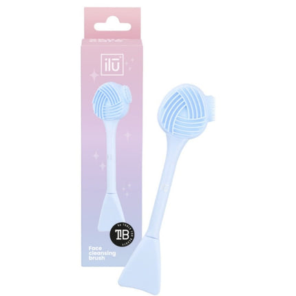 ilu Silicone Face Cleansing Brush Multi-Textured - Blue