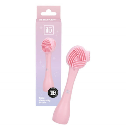 ilu Silicone Face Cleansing Brush Multi-Textured - Pink