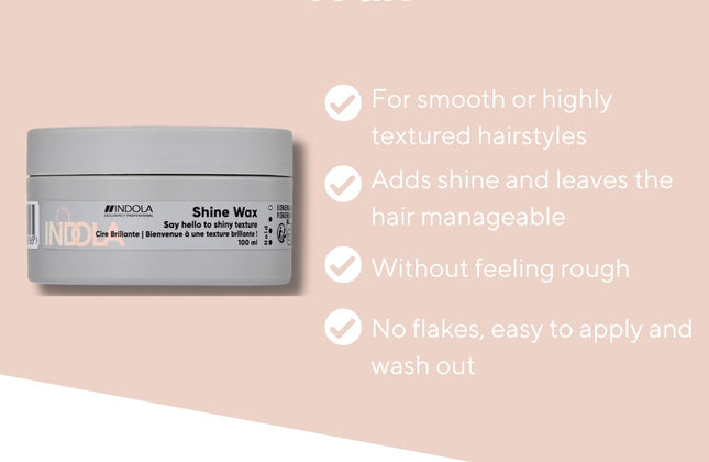 Indola Texture Shine Wax - 100ml