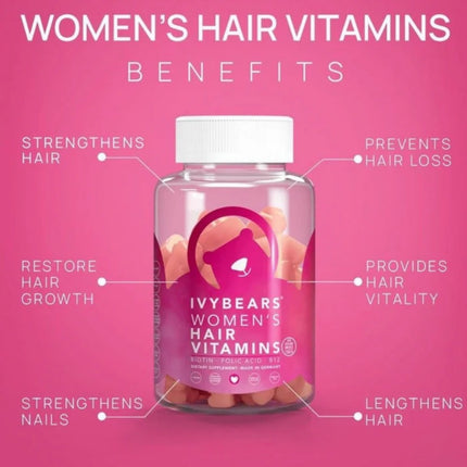 Ivybears Hair Vitamins voor Vrouwen 3 Mnd - 180st