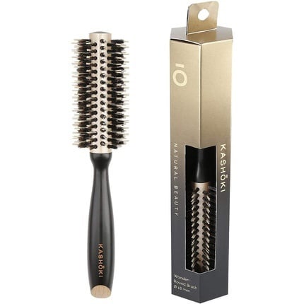 KASHŌKI Wooden Round Brush Touch Of Nature - 18mm