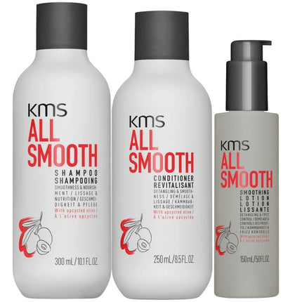 KMS Hair All Smooth Frizz Control Set - 300ml+250ml+150ml