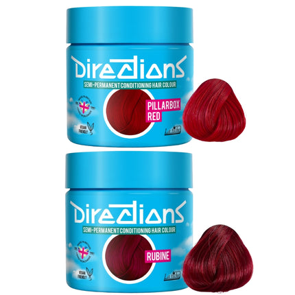 La Riche Directions Semi-Permanent Pillarbox Red + Rubine Set - 2x100ml