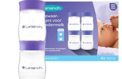 Lansinoh Moedermelkflesjes - 4x 160ml