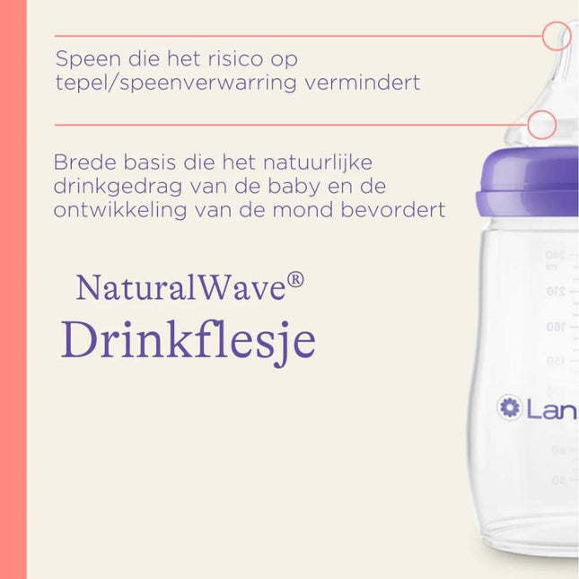 Lansinoh NaturalWave Babyflessen - 240 ml - 2st