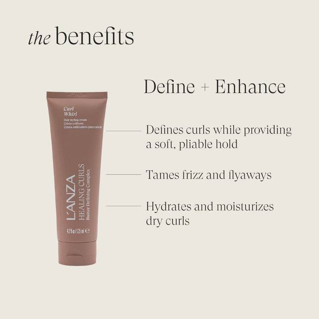 LANZA Healing Curls Curl Whirl Defining Crème - 125ml