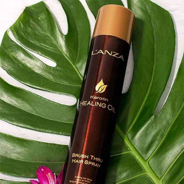 LANZA Keratin Healing Oil Brush Thru Hair Spray - 350ml - Sale