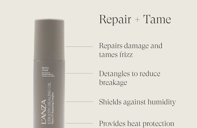 LANZA Keratin Healing Oil Defrizz Cream - 140ml