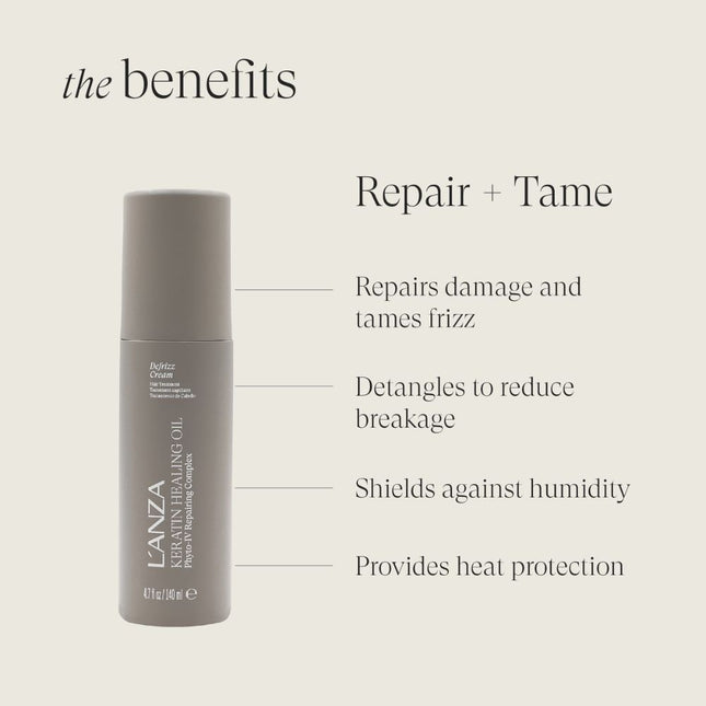 LANZA Keratin Healing Oil Defrizz Cream - 140ml