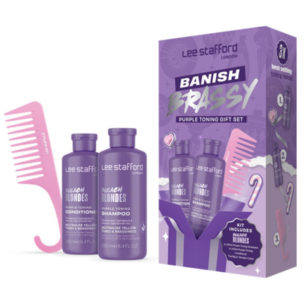 Lee Stafford Banish Brassy Blondes Toning Kit - 2x250ml