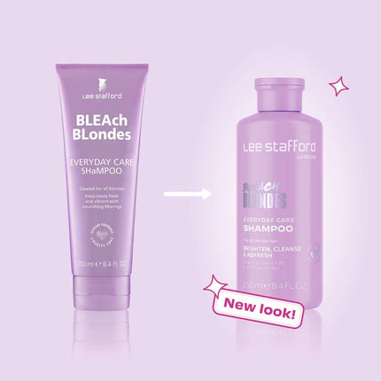 Lee Stafford Bleach Blondes Everyday Care Shampoo - 250ml