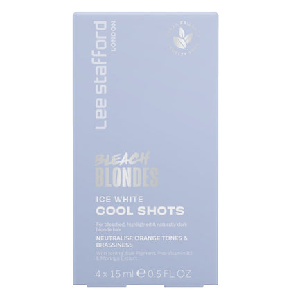 Lee Stafford Bleach Blondes Ice White Toning Cool Shots - 4x 15ml