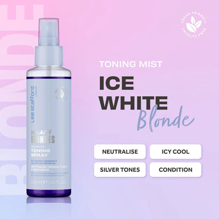 Lee Stafford Bleach Blondes Ice White Toning Leave-in Conditioning Spray - 150ml