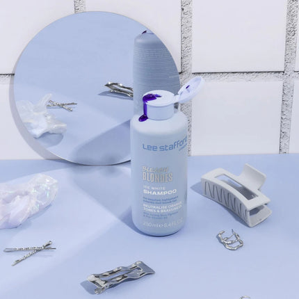 Lee Stafford Bleach Blondes Ice White Toning Shampoo - 250ml