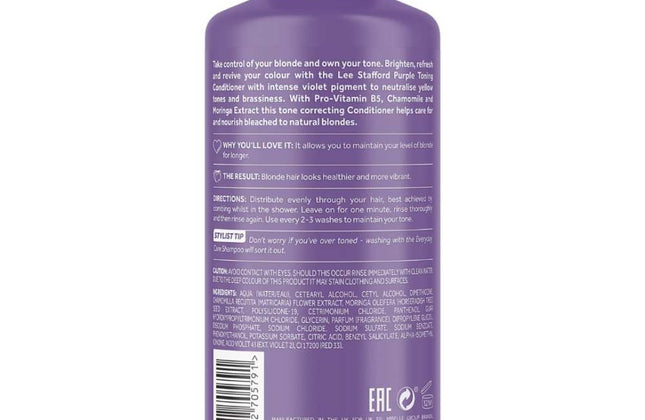 Lee Stafford Bleach Blondes Purple Toning Conditioner - 250ml