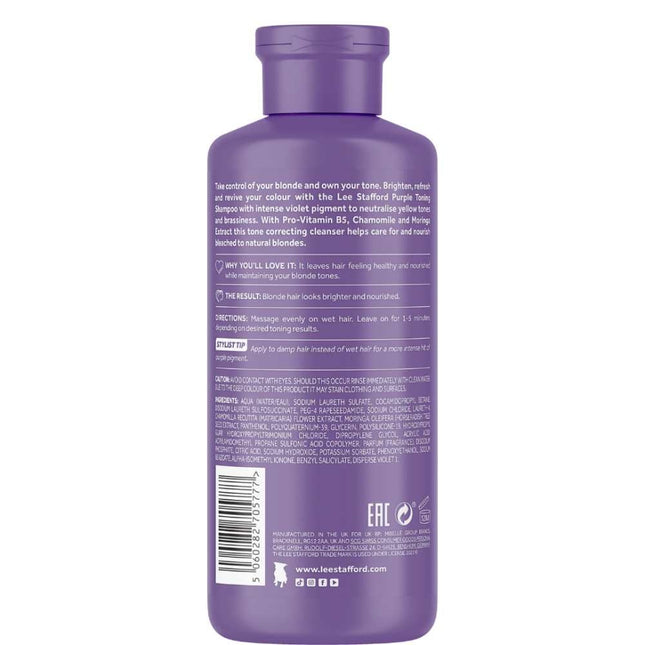 Lee Stafford Bleach Blondes Purple Toning Shampoo - 250ml