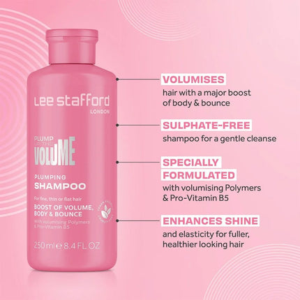 Lee Stafford Plump Up The Volume Shampoo - 250ml