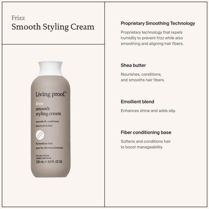 Living Proof No Frizz Smooth Styling Cream - 236ml