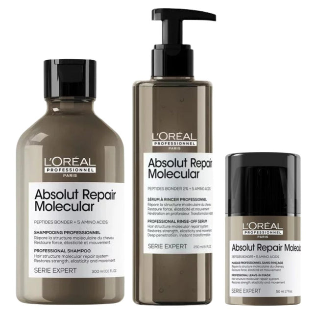 L'Oreal Absolut Repair Molecular Trio Limited Edition Set  - 300+250+50ml
