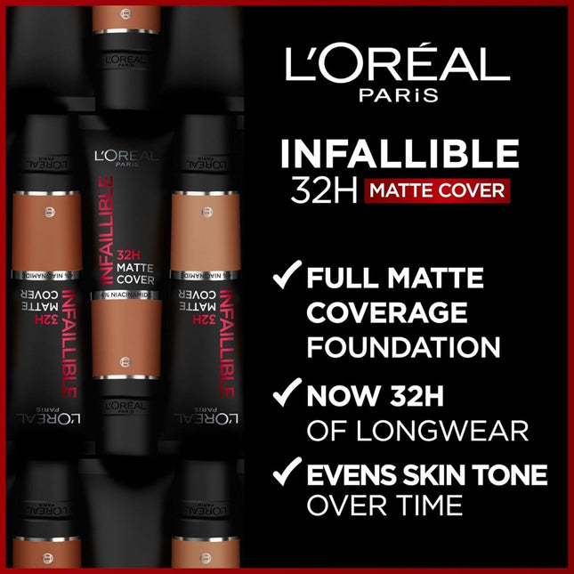 L'Oreal Paris Infaillible 32H Matte Cover Foundation - 30ml
