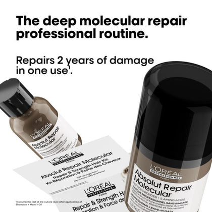 L'Oréal Professionnel Absolut Repair Molecular Repair & Strength Hair Kit  - 100+50ml