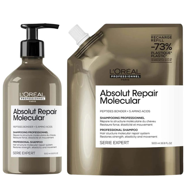 L'Oréal Professionnel Absolut Repair Molecular Shampoo Refill Set - 2x500ml
