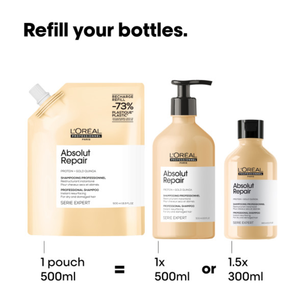 L'Oréal Professionnel Absolut Repair Shampoo Refill - 500ml