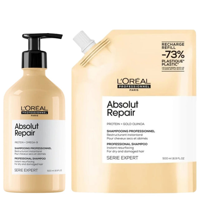 L'Oréal Professionnel Absolut Repair Shampoo Refill Set - 2x500ml