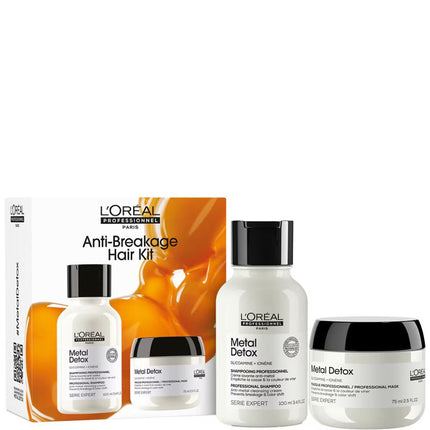 L'Oréal Professionnel Metal Detox Anti-Breakage Hair Kit - 100+75ml