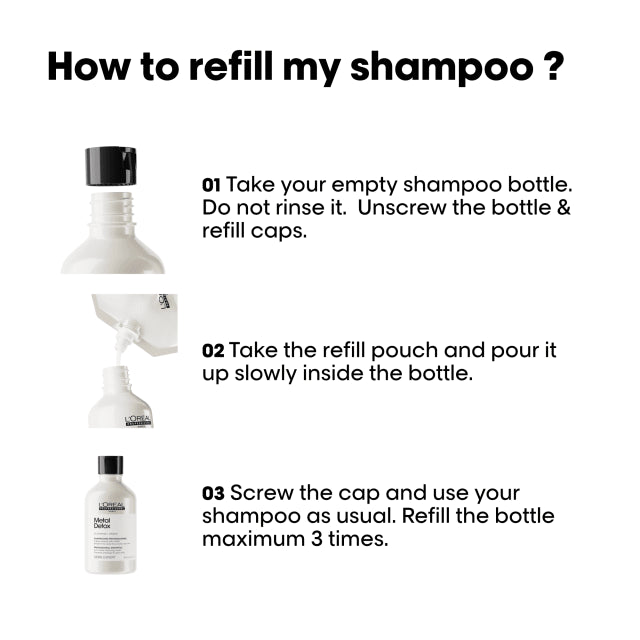 L'Oréal Professionnel Metal Detox Shampoo Refill - 500ml