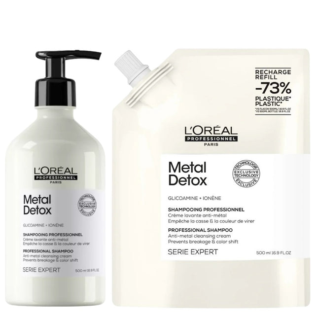 L'Oréal Professionnel Metal Detox Shampoo Refill Set- 2x500ml