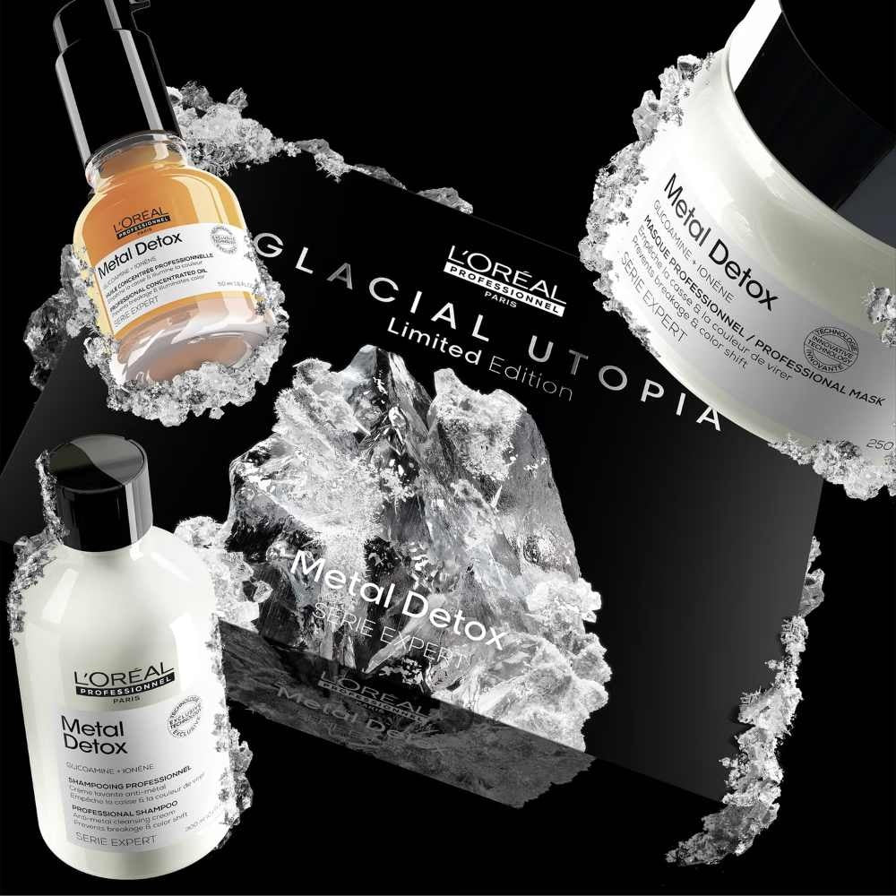 L'Oréal Professionnel Metal Detox Trio Limited Edition Set - 300+250+50ml