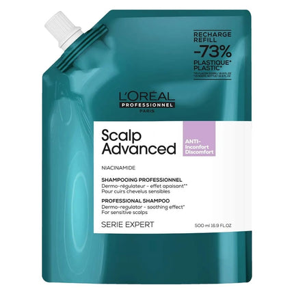L'Oréal Professionnel Scalp Advanced Anti-Discomfort Shampoo Refill Set - 2x500ml