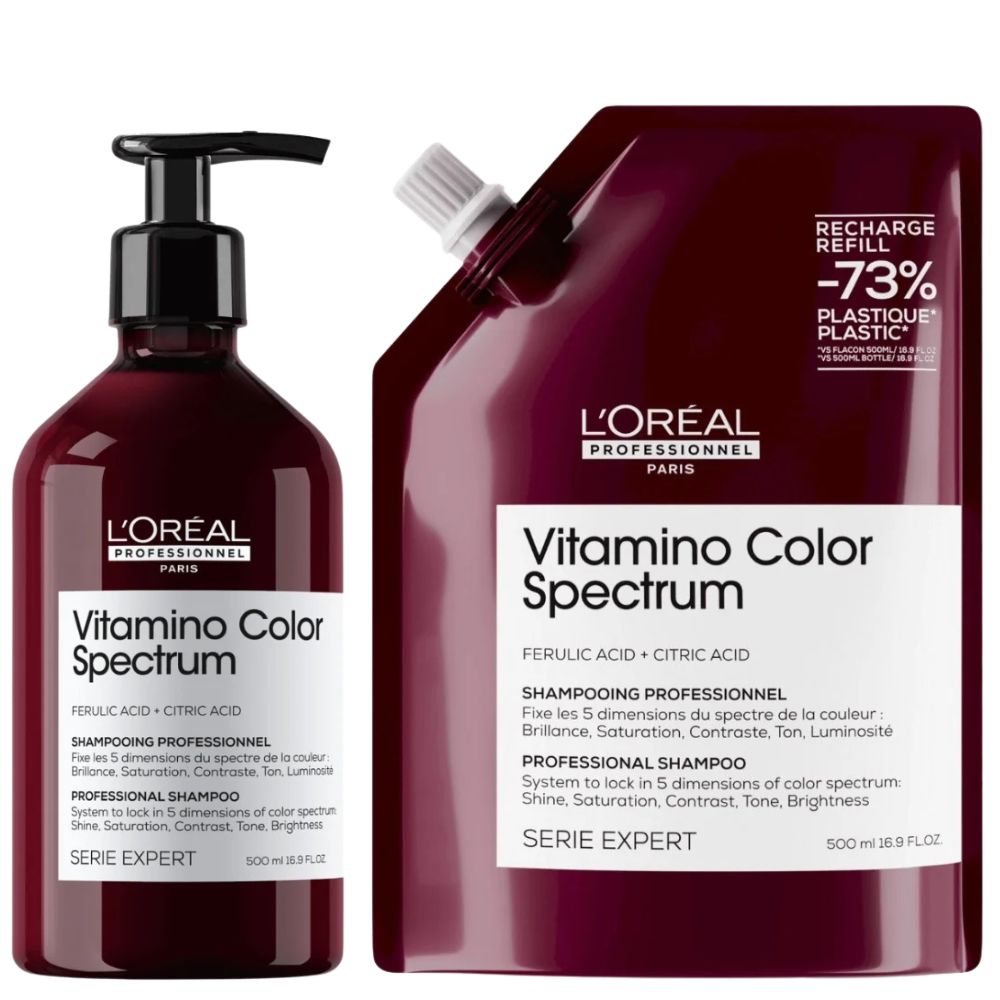 L'Oréal Professionnel Vitamino Color Spectrum Shampoo Refill Set - 2x500ml