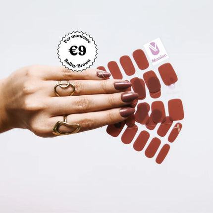 Maniac Bailey Brown Polish Sticker - 28pcs