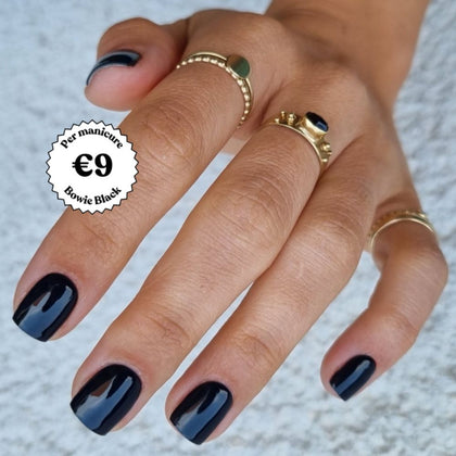 Maniac Bowie Black Polish Sticker - 28pcs