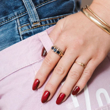 Maniac Burgundy Bloom Polish Sticker - 28pcs