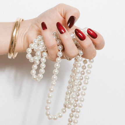 Maniac Burgundy Bloom Polish Sticker - 28pcs