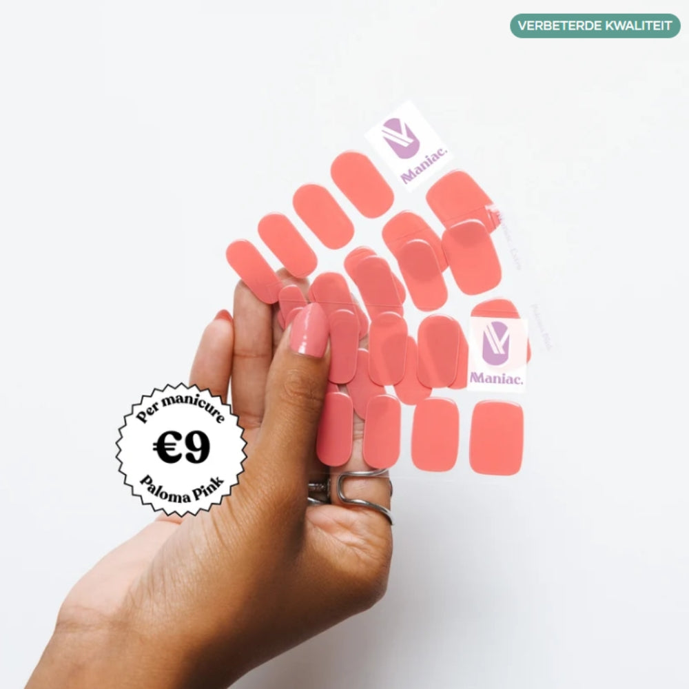 Maniac Paloma Pink Polish Sticker - 28pcs