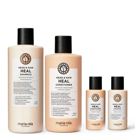 Maria Nila Heal Shampoo & Conditioner Set 350+300+100+100ml