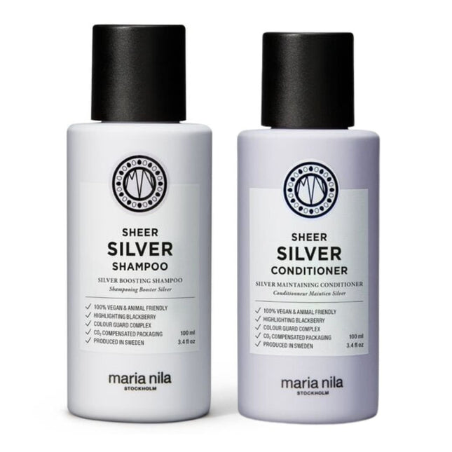 Maria Nila Sheer Silver Duo Travelsize - 2x100ml