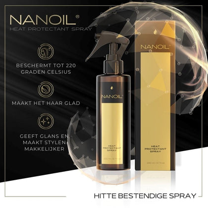 Nanoil Heat Protectant Spray - 200ml