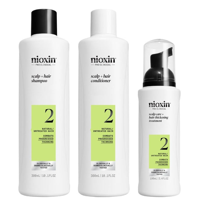 Nioxin System 2 Loyalty Kit Progressed Thinning - 300+300+100ml